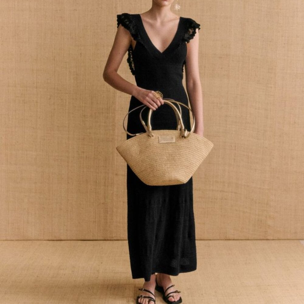 Sezane Aphrodite Dress Noir. - Size L